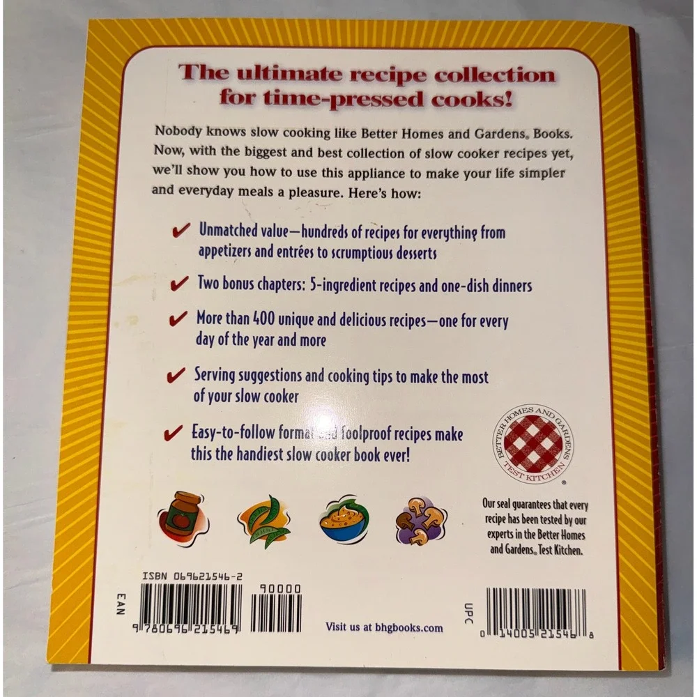 Better Homes and Gardens Cookbook Biggest Book of Slow Cooker Recipes paperback